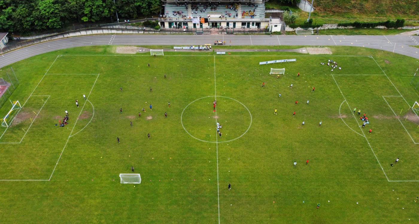 Panoramica del terreno di gioco che ha ospitato il torneo