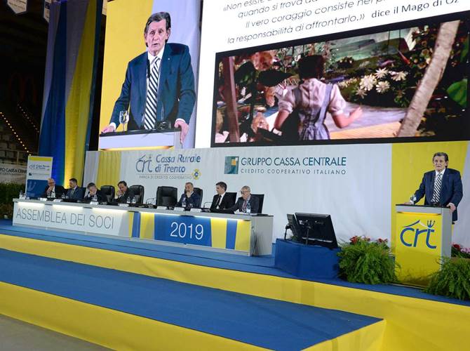 Cassa Rurale di Trento: banca sempre più solida e competitiva Il presidente Giorgio Fracalossi nella sua relazione ha affermato che l’appartenenza al Gruppo permette miglioramenti in efficienza, in innovazione tecnologica e nell’offerta commerciale.