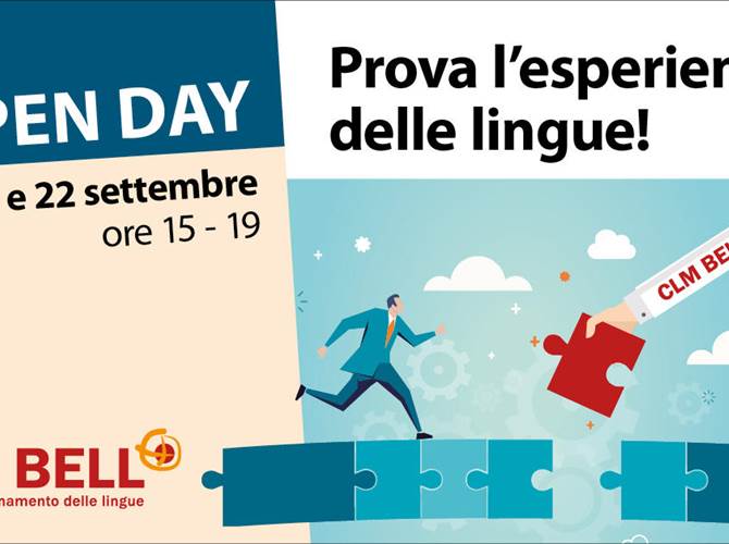 “L’esperienza delle lingue” Sabato pomeriggio dalle 15 alle 19, Clm Bell offre la possibilità di testare gratuitamente il proprio livello di conoscenza delle lingue straniere. E poi lezioni di gruppo per bambini, laboratorio di ascolto e tanto altro. Appuntamento presso la sede di Via Pozzo, 30.