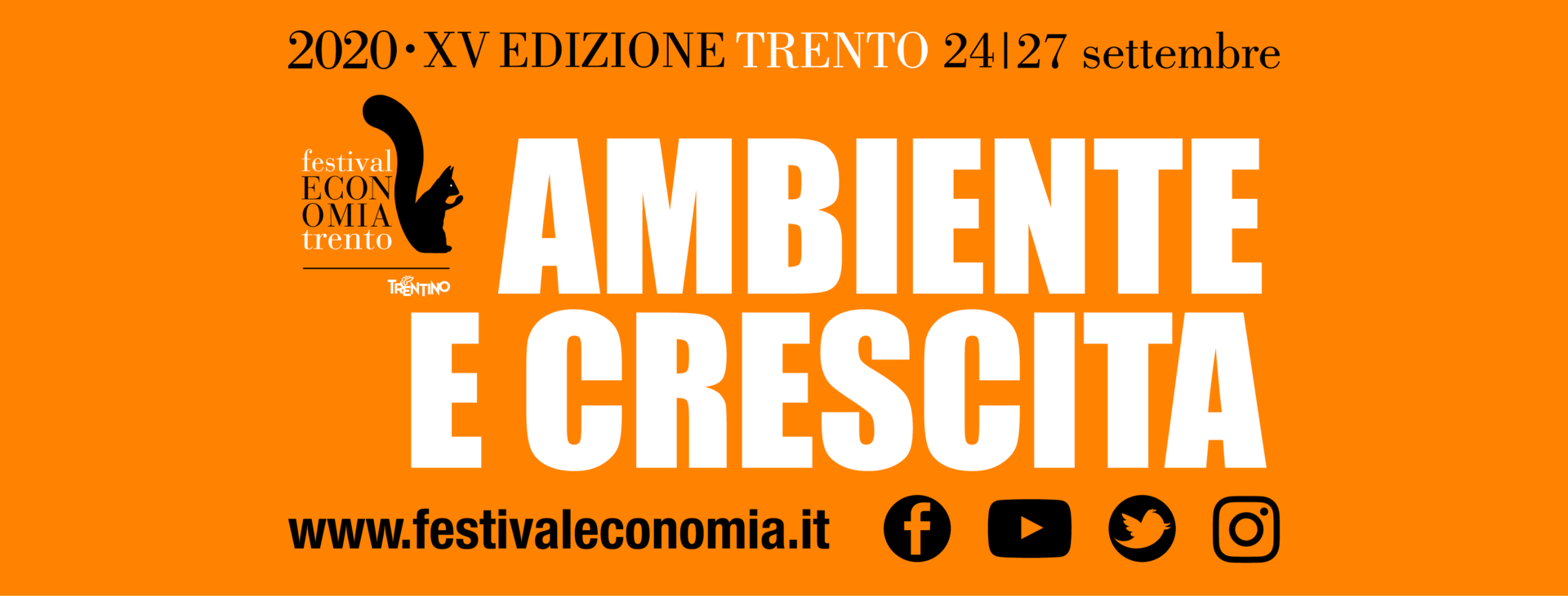 Il 24 settembre si aprirà il Festival dell'Economia di Trento 6 premi Nobel, 40 incontri, tutto online.