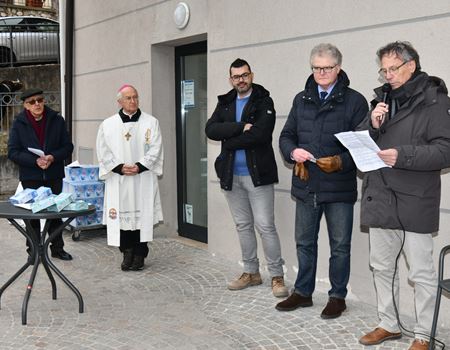 Il presidente Paternoter durante il suo intervento