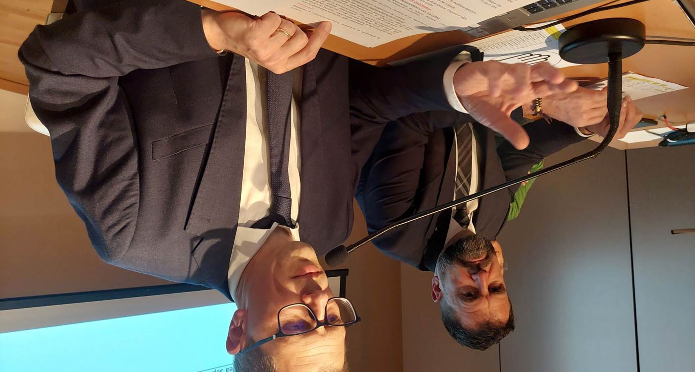 Da destra presidente Vaia e direttore Schiavi