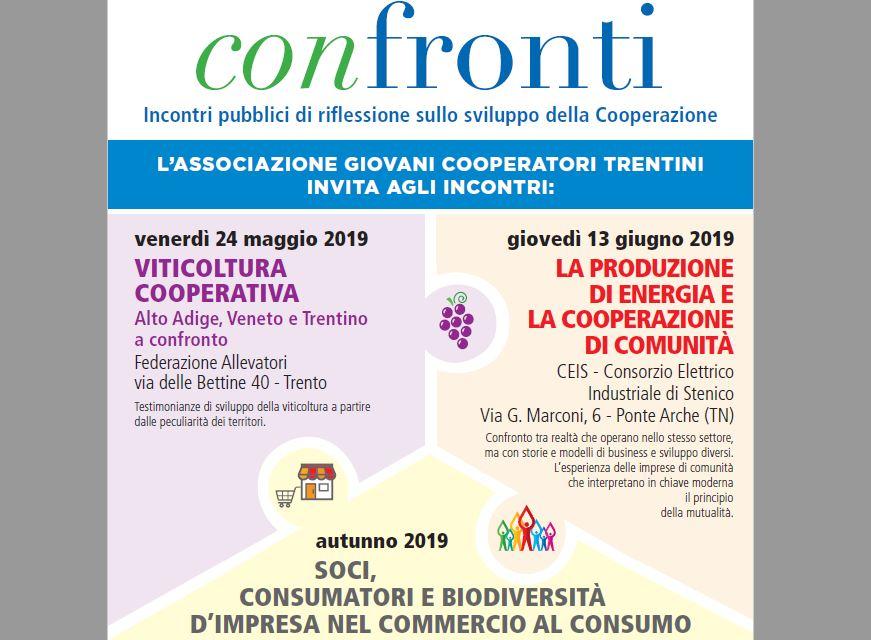 Giovani Cooperatori, al via il ciclo di ‘Confronti’ sullo sviluppo cooperativo Il primo appuntamento venerdì 24 maggio alle 20 presso la Federazione Allevatori, con il tema: ‘Viticoltura cooperativa’. Ingresso libero e aperto a tutti.