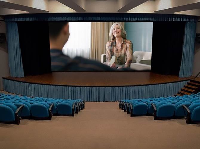 L'interno dell'Auditorium Comunale di Lavis