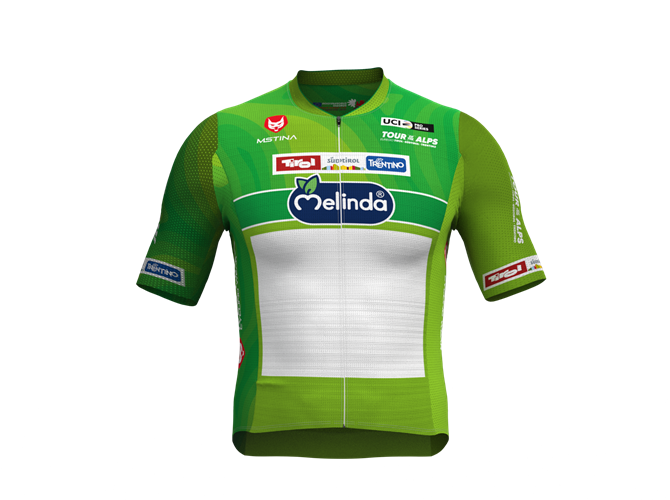 Il leader del Tour of the Alps si veste di verde Due variazioni cromatiche per le maglie ufficiali della corsa a tappe euro-regionale (19-23 aprile): la divisa di leader della classifica generale diventa verde. Azzurro per il leader dei Gran Premi della Montagna. Confermato il bianco per il miglior giovane e il rosso per il leader dei Traguardi Volanti.