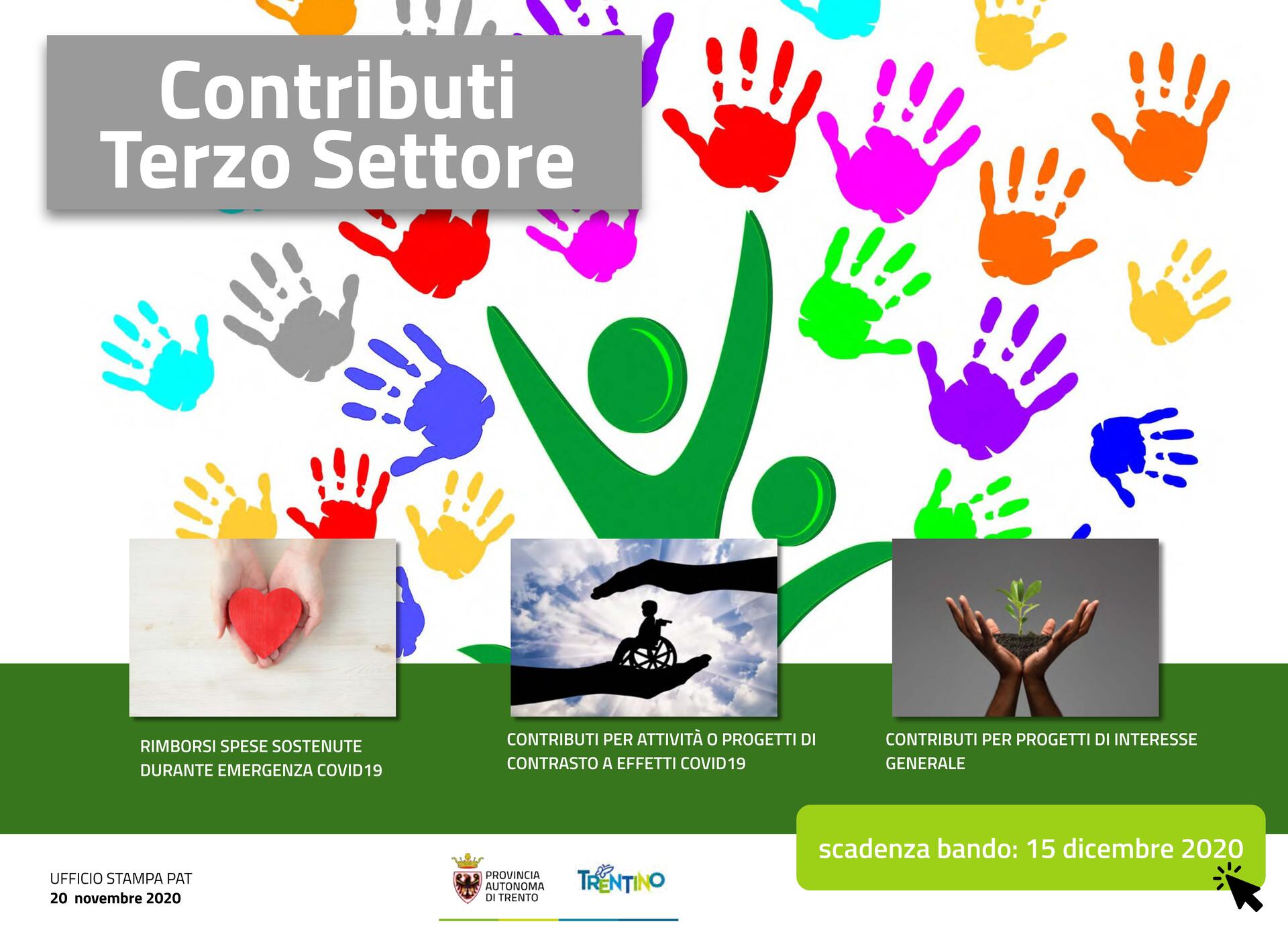 Terzo Settore: ecco il bando delle attività In arrivo risorse per 1.654.418 euro grazie all'Accordo di programma con il Ministero del Lavoro e delle Politiche sociali.