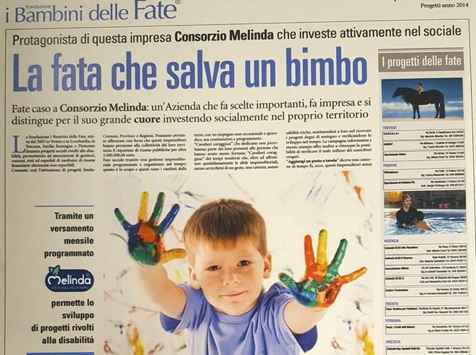 Per Melinda il Natale è solidale Social Engagement come parte integrante dell’etica di business del Consorzio.