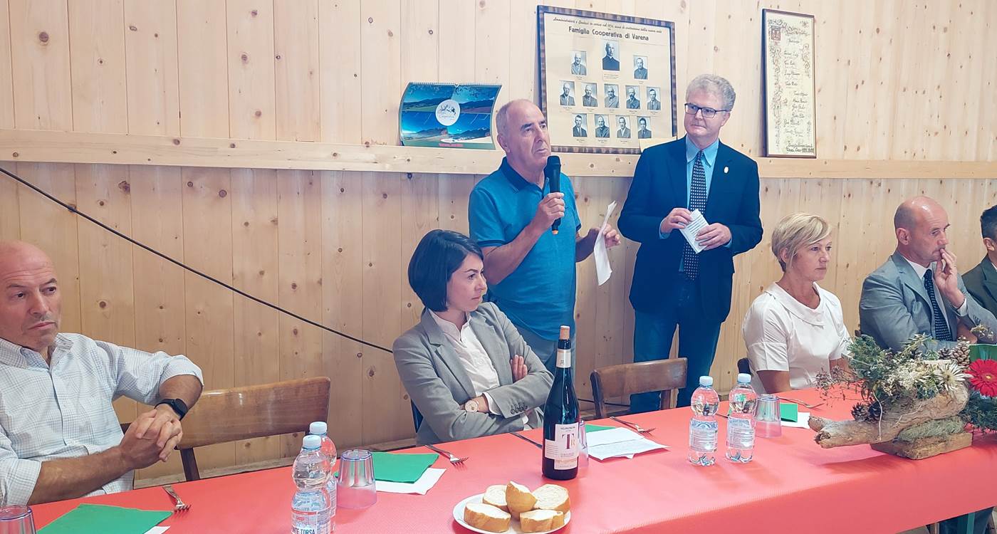 Intervento di Floriano Bonelli presidente Fc Varena