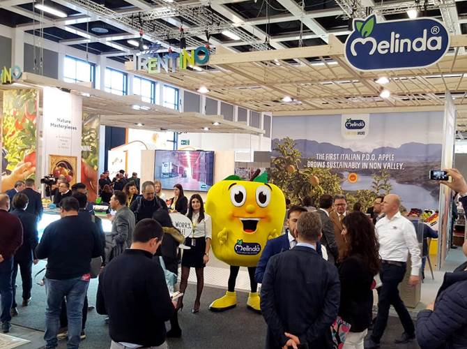 Melinda e la Trentina a Fruit Logistica Tutte le varietà, classiche e nuove, saranno esposte come opere d’arte per esprimerne valore e unicità.