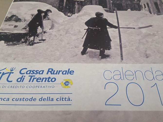 Tredici scatti di altrettanti momenti significativi e distintivi della vita e della storia del capoluogo trentino caratterizzano i dodici mesi del 2019 nel calendario della banca della città.