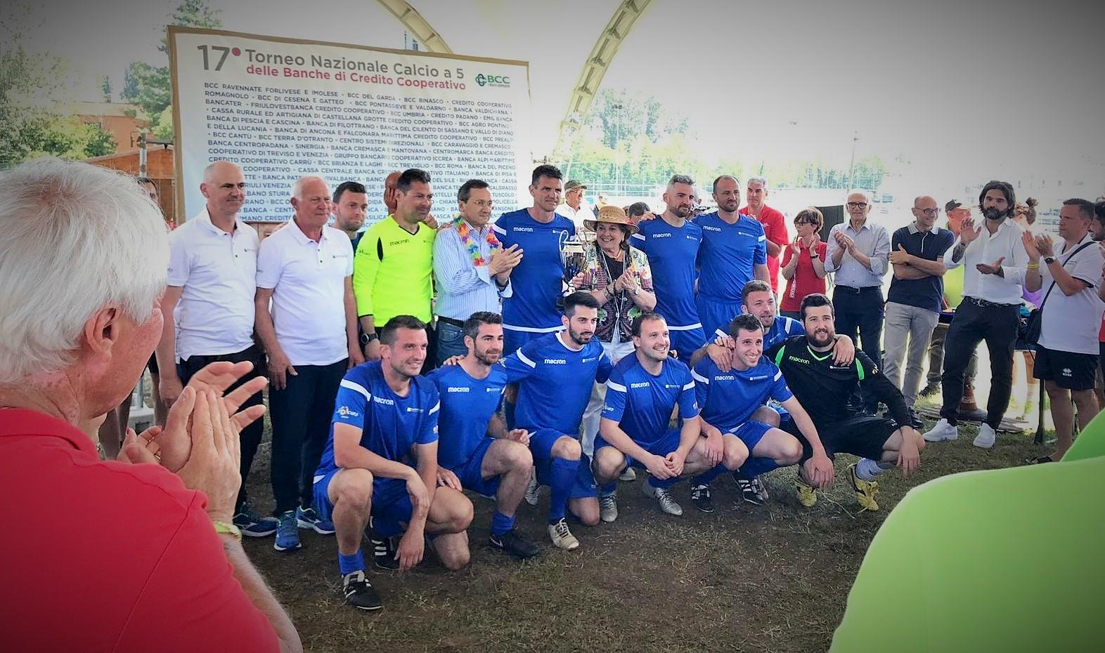Lo spirito di squadra è stato espresso nel “17esimo torneo nazionale di calcio a 5 delle Banche di Credito Cooperativo” giocato lo scorso fine settimana a Goito, in provincia di Mantova.