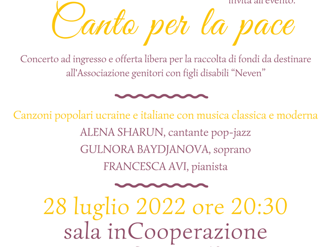 Canto per la pace | Locandina