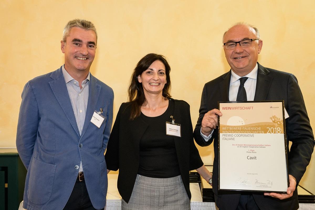 Si è tenuta ieri a Deidesheim in Germania la Premiazione del prestigioso concorso indetto ogni anno dalla storica testata enologica Weinwirtschaft, che ha riconosciuto a Cavit il primo posto della Classifica ‘Top 20 Cooperative e Cantine Sociali Italiane’.