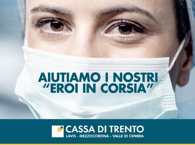 Ha superato il mezzo milione di euro “Insieme per la Comunità - Emergenza Covid 19”  L’iniziativa di raccolta fondi attivata dalla Fondazione Cassa Rurale di Trento, attraverso la Cassa di Trento, Lavis, Mezzocorona e Valle di Cembra, a favore dell’Azienda Provinciale Servizi Sanitari del Trentino, per il contrasto dell’attuale emergenza sanitaria, ha superato i 500.000 euro. Di questi sono già impiegati più di 450.000 euro in acquisto di materiali e attrezzature.