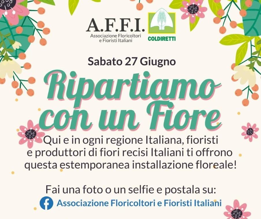 Ripartiamo con un fiore: Coldiretti e il Comune di Trento a sostegno del florovivaismo Anche Coldiretti Trentino Alto Adige e il Comune di Trento aderiscono all’iniziativa Ripartiamo con un fiore allestendo nei giorni 27 e 28 giugno 2020 un angolo fiorito in via Belenzani.