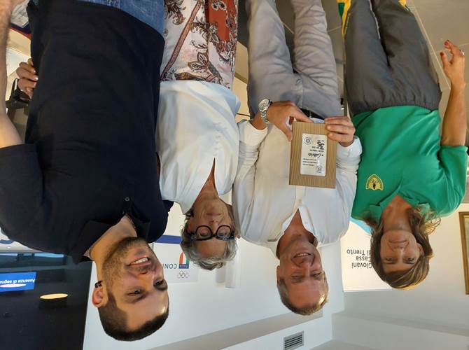 Da sinistra Ylenia Scapin, Gilberto Gozzer, Patrizia Amica e Riccardo Gozzer