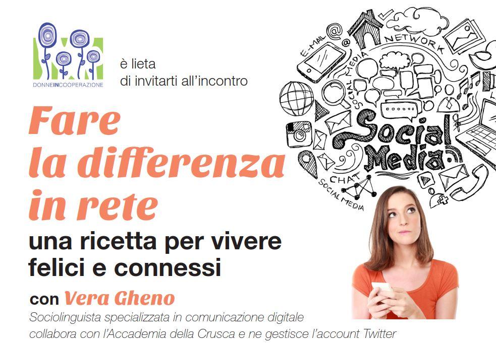 Incontro proposto dall'associazione Donne in cooperazione per approfondire i temi della comunicazione digitale insieme a Vera Gheno, sociolinguista specializzata in materia. L'appuntamento è per mercoledì 15 maggio alle 18.00 presso sala don Guetti (in via Vannetti 8 a Trento). A seguire, assemblea ordinaria dell'associazione Donne in cooperazione