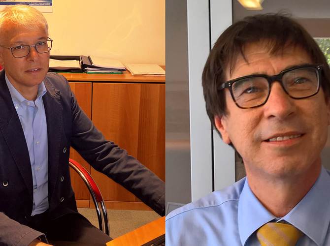 Da sinistra il presidente Arnaldo Dandrea e il direttore Paolo Gonzo