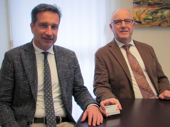Da sinistra il direttore Deimichei e il presidente Maffei