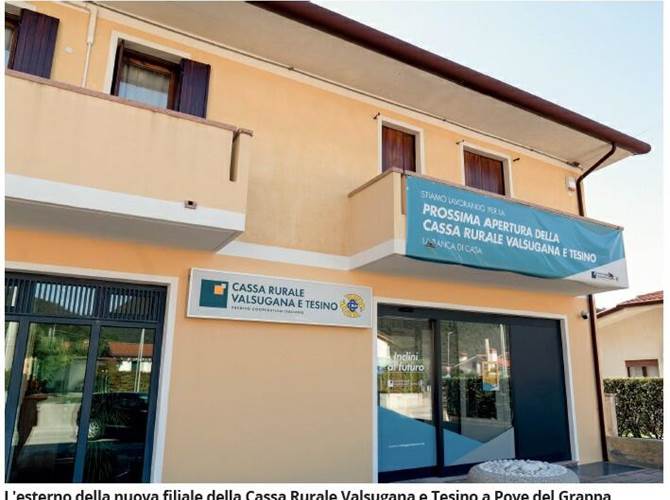 Lunedì 12 ottobre, a Pove del Grappa, la Cassa Rurale Valsugana e Tesino ha aperto una nuova filiale. Una filiale, nelle parole del sindaco di Pove del Grappa Francesco Dalmonte, di cui Pove aveva bisogno. 
