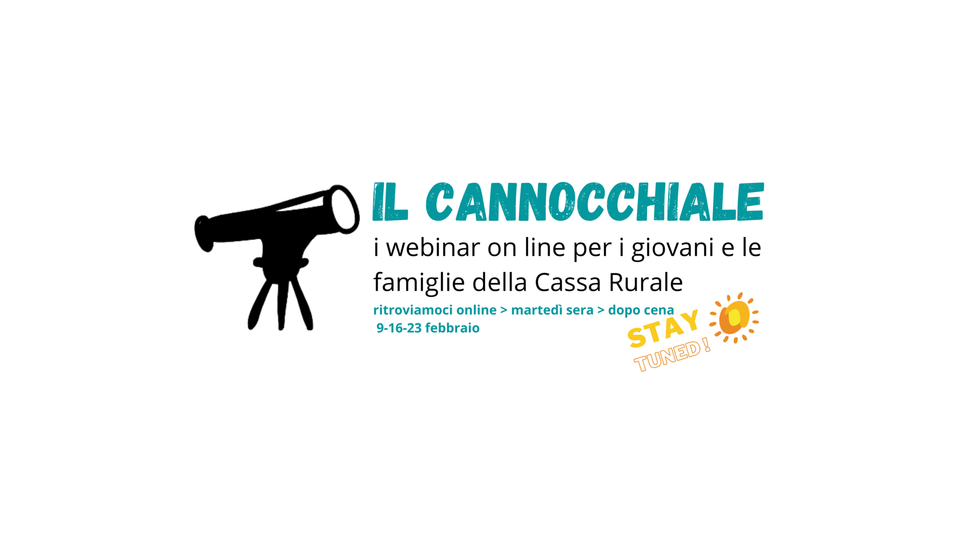Ottimo debutto per E' iniziato al meglio, martedì 9 febbraio, il ciclo di webinar de "Il Cannocchiale", organizzato dalla Cassa Rurale Val di Sole per consentire a giovani e famiglie di apprendere nuove competenze e fare una riflessione sul futuro dei giovani e del territorio in un mondo che evolve rapidamente e che la pandemia sta notevolmente influenzando.
